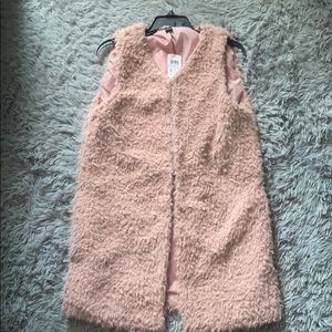 Faux fur vest